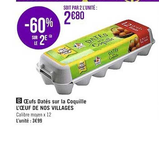 oeufs datés sur la coquille l'œuf de nos villages