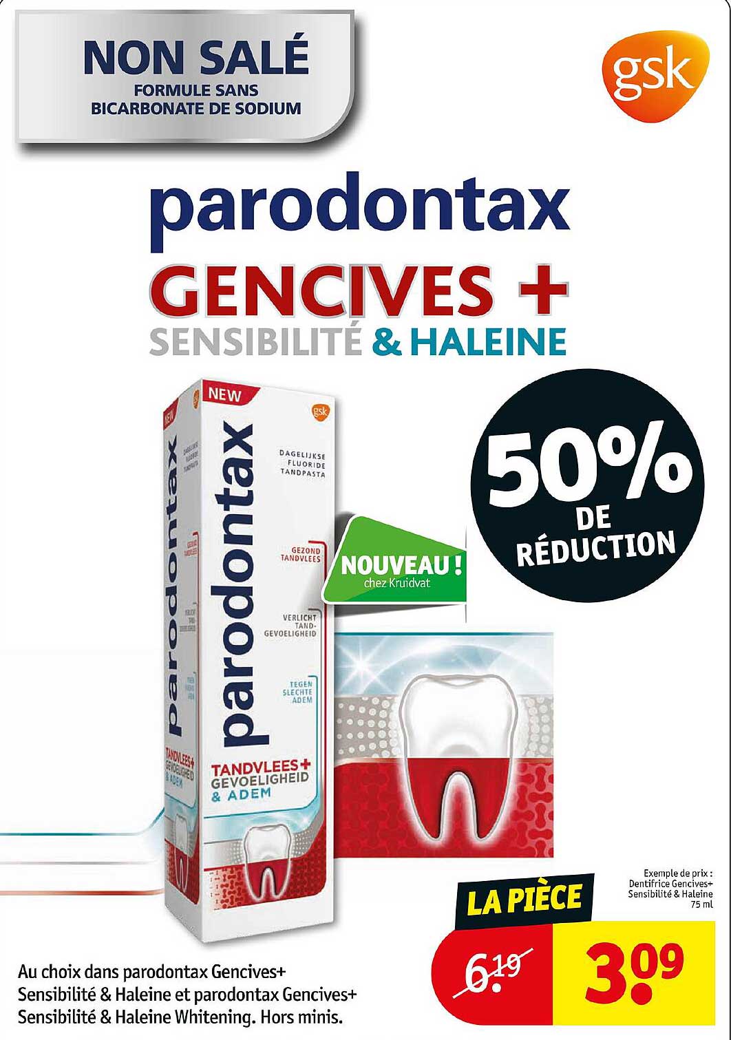 parodontax gencives + sensibilité & haleine