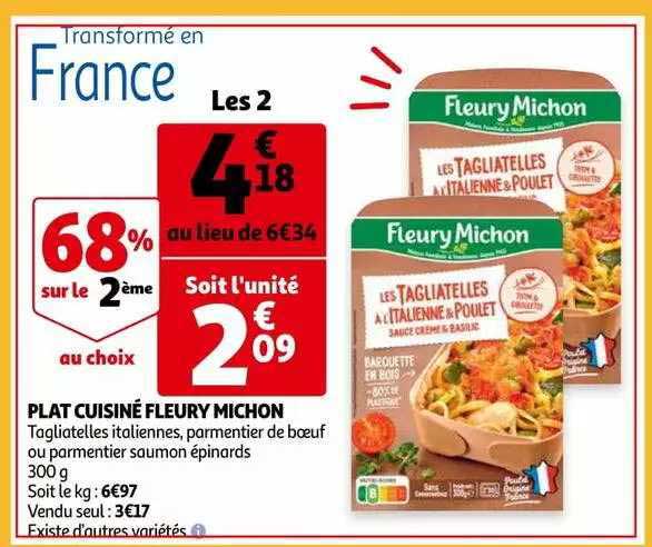 plat cuisiné fleury michon