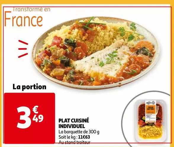 Plat Cuisiné Individuel