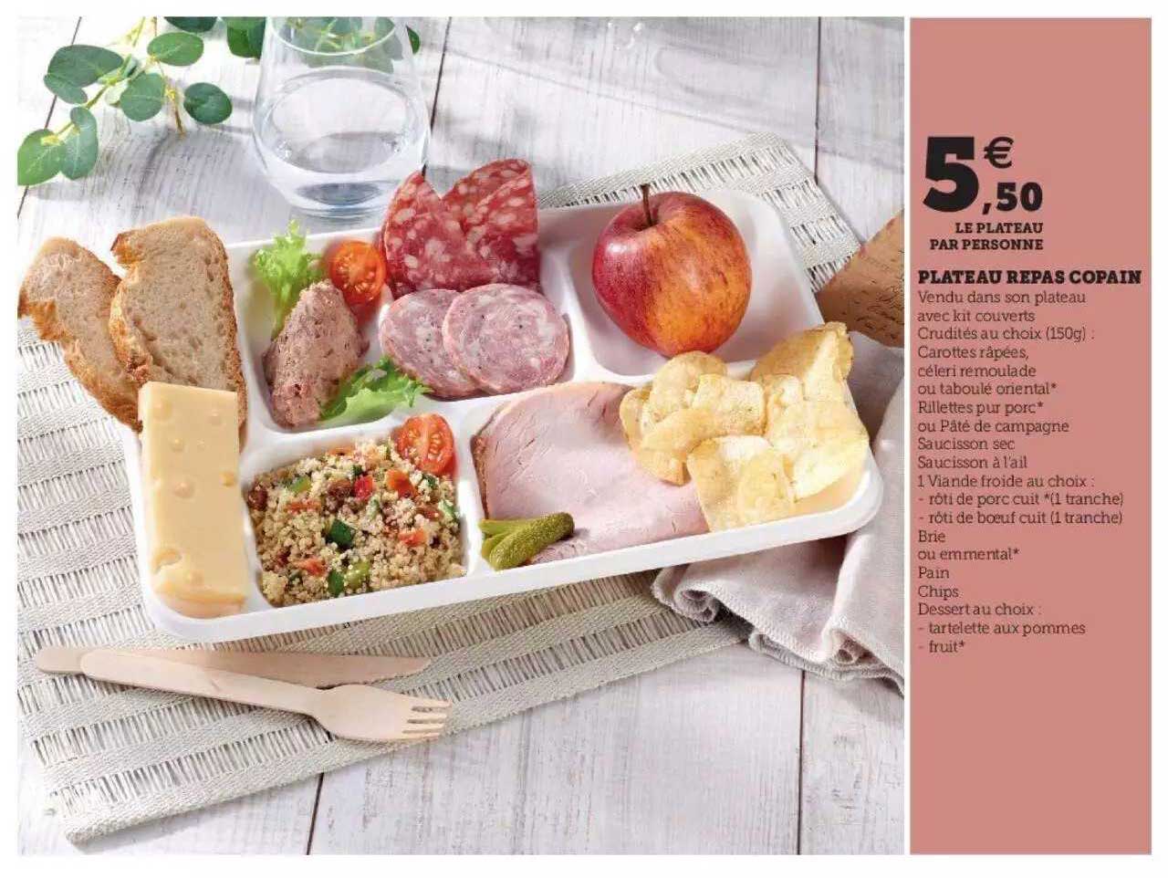 plateau repas copain