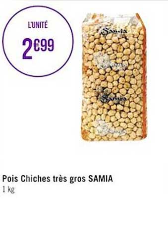 pois chiches très gros samia