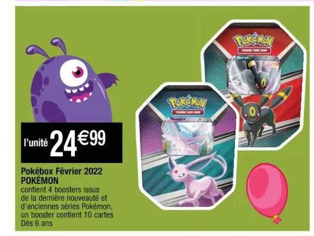 pokébox février 2022 pokémon