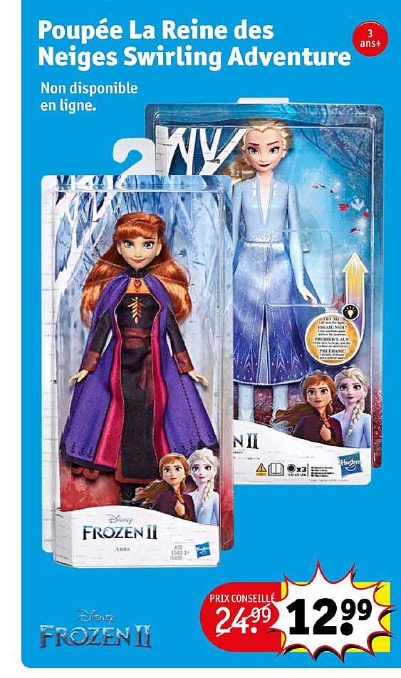 poupée la reine des neiges swirling adventure