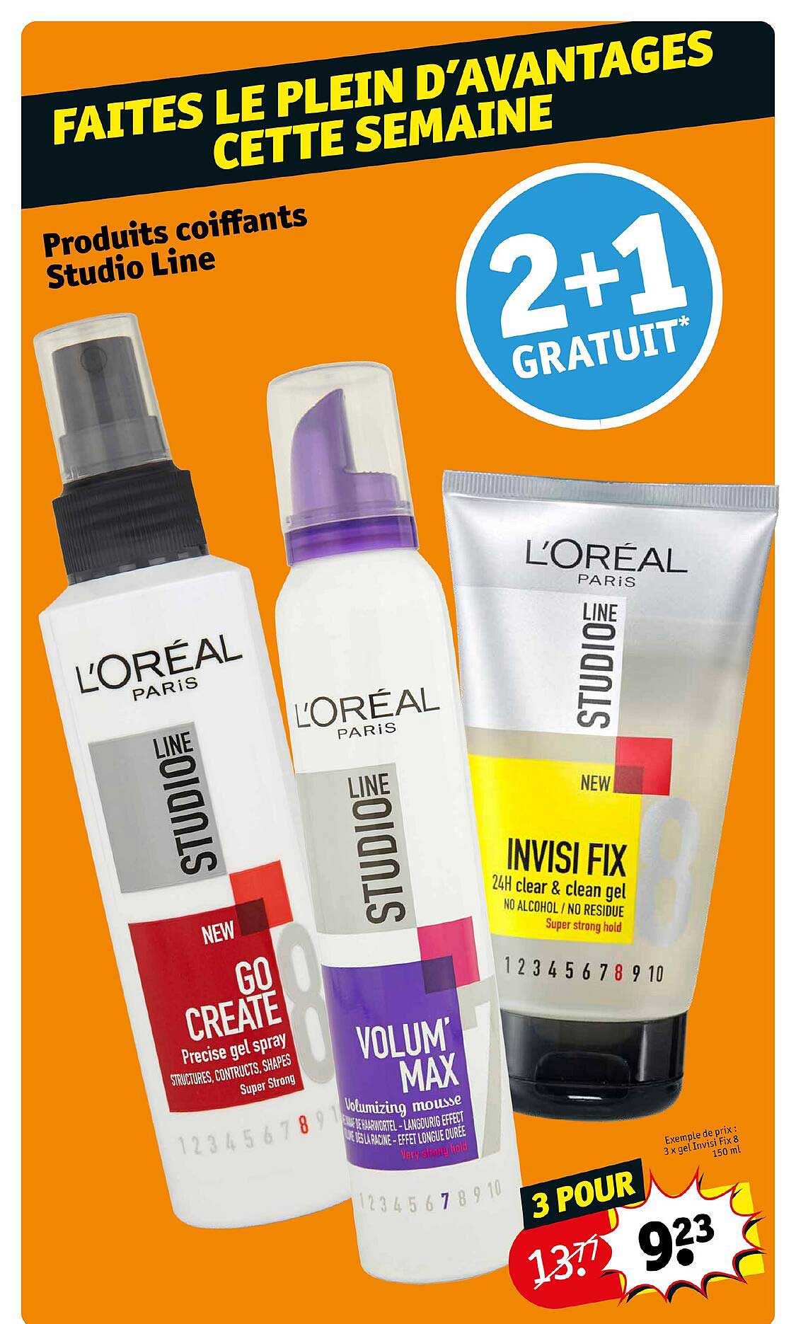 produits coiffants studio line