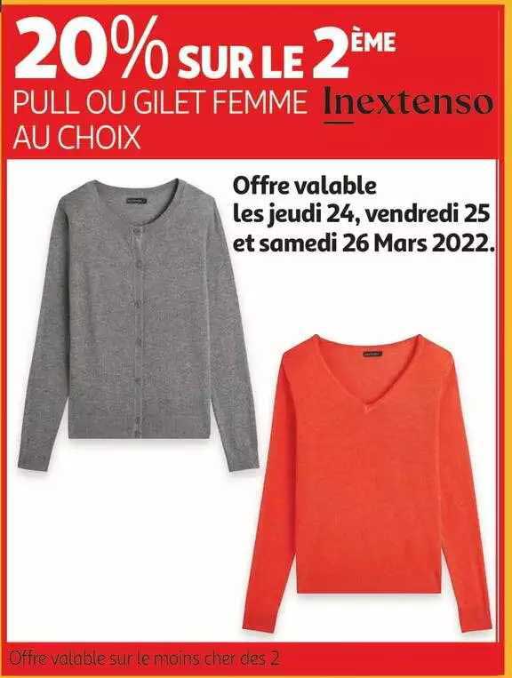 pull ou gilet femme in extenso