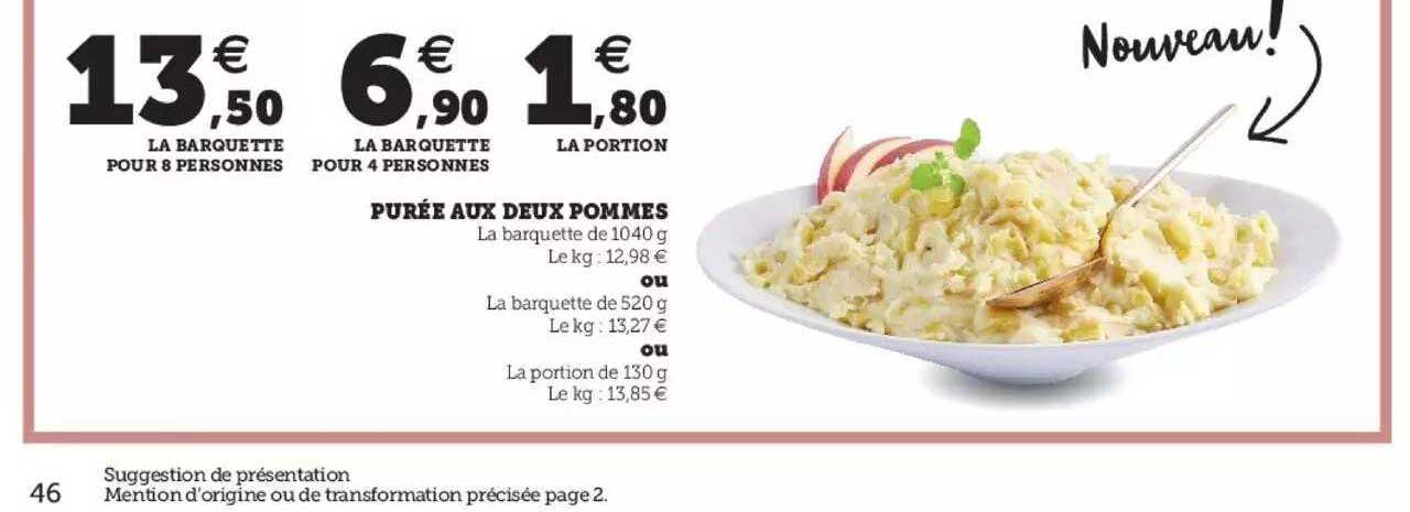 purée aux deux pommes