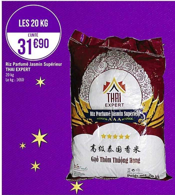 Riz Parfumée Jasmin Supérieur Thaï Expert