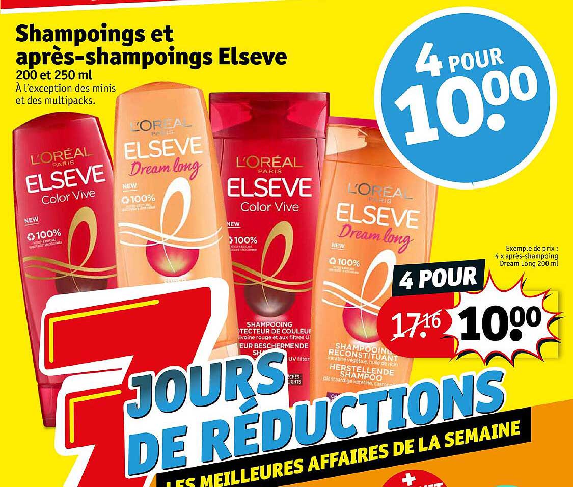 shampoings et après-shampoings elsève