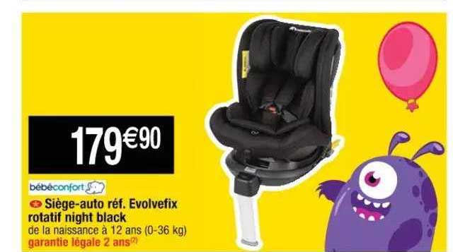 siège-auto réf. evolvefix rotatif night black