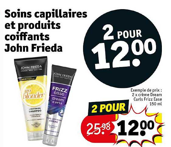 soin capillaires et produits coiffants john frieda