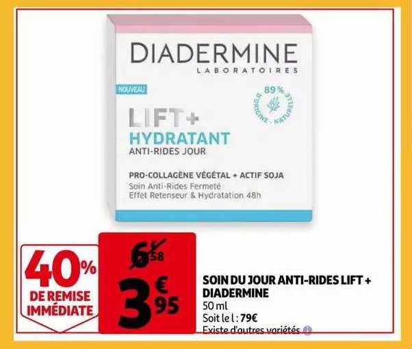 soin du jour anti-rides lift + diadermine