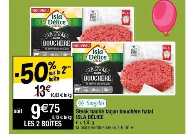 steak haché façon bouchère halal isla délice