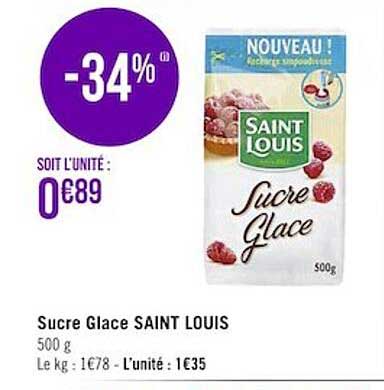 sucre glace saint louis