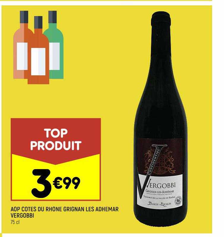 aop côtes du rhône grignan les adhémar vergobbi
