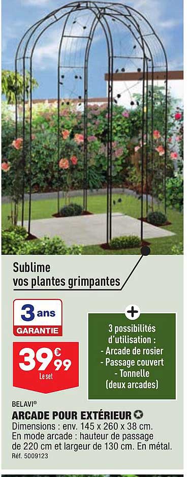 arcade pour extérieur belavi