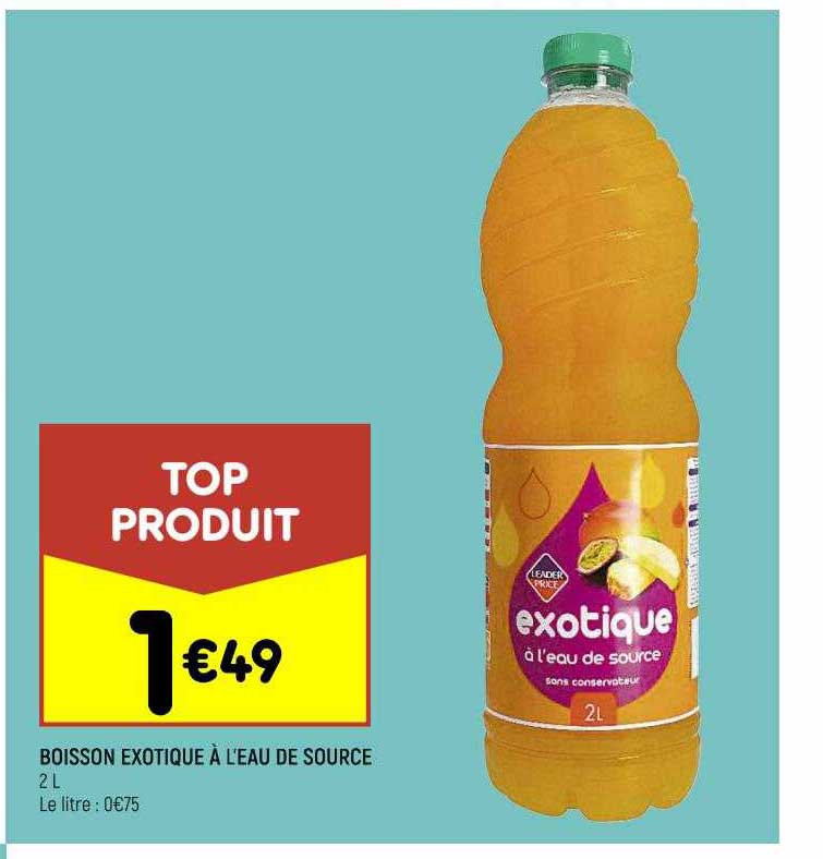boisson exotique à l'eau de source