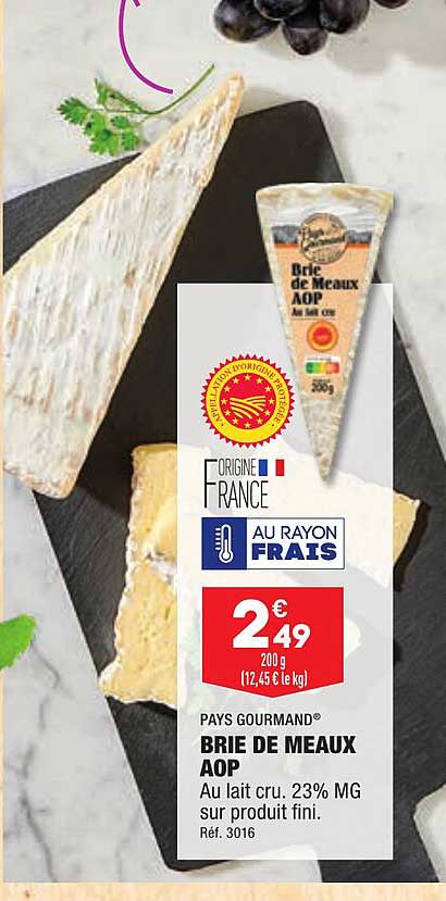 Brie De Meaux Aop Pays Gourmand