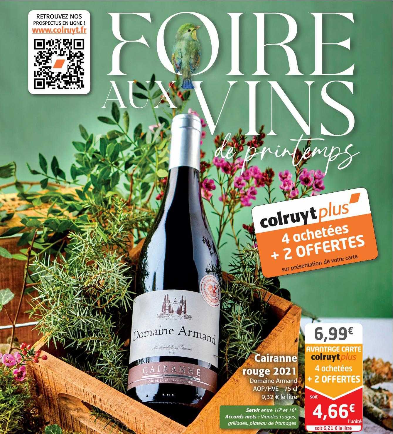 cairanne rouge 2021 domaine armand aop-hve