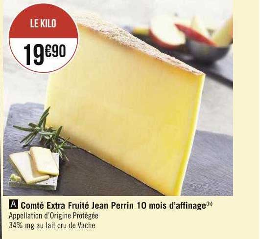 comté extra fruité jean perrin 10 mois d'affinage