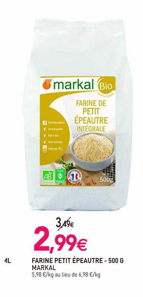 Farine Petit épeautre Markal - 500 G