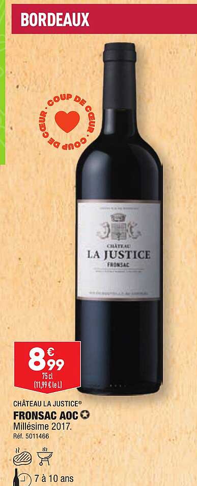 fronsac aoc château la justice