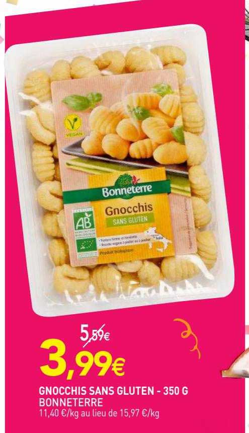 gnocchis sans gluten bonne terre - 350 g