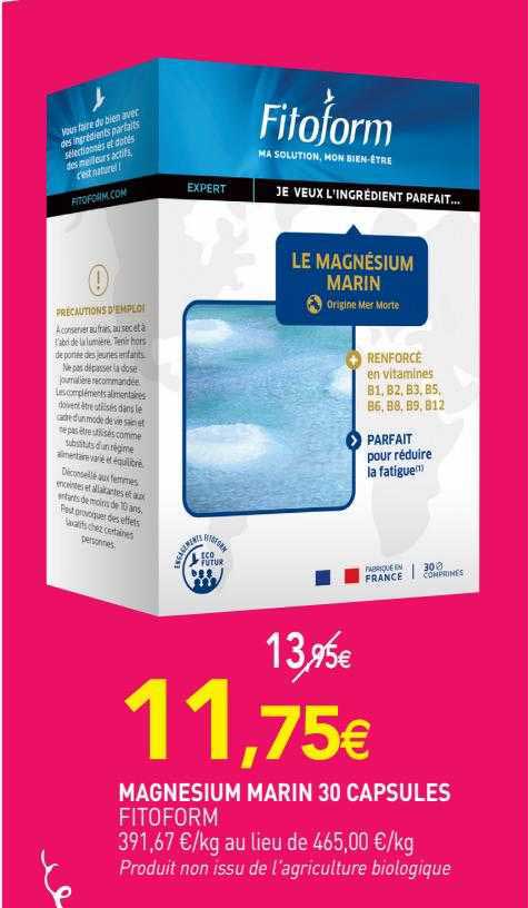 magnesium marin 30 capsules fitoform