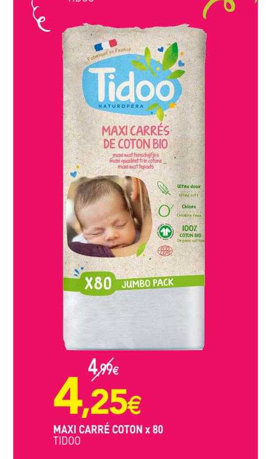 maxi carré coton x 80 tidoo