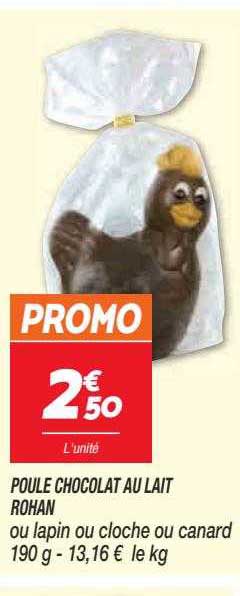 poule chocolat au lait rohan