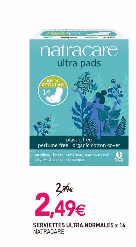 serviettes ultra normales natracare x 14