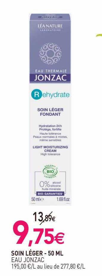 soin léger eau jonzac - 50ml