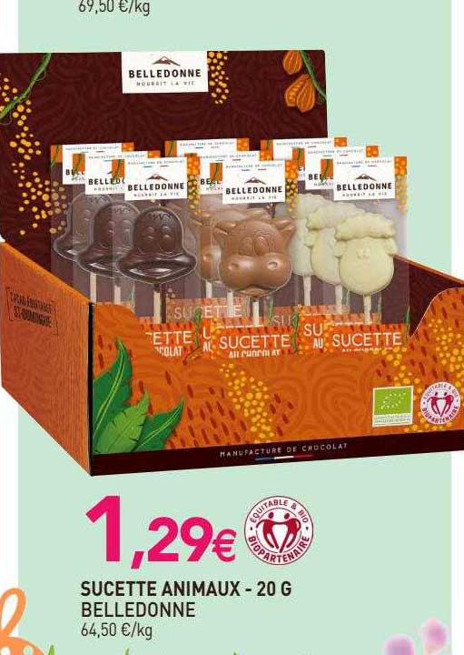 Sucette Animaux Belledonne - 20 G