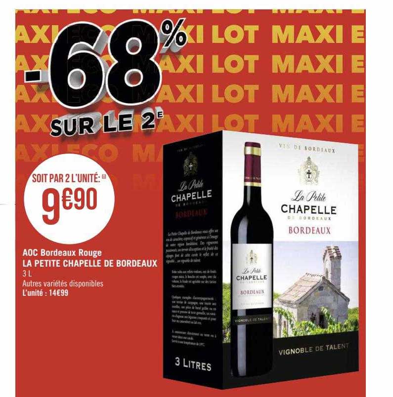 aoc bordeaux rouge la petite chapelle de bordeaux