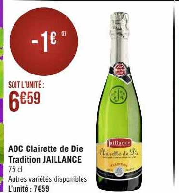 aoc clairette de die tradition jaillance