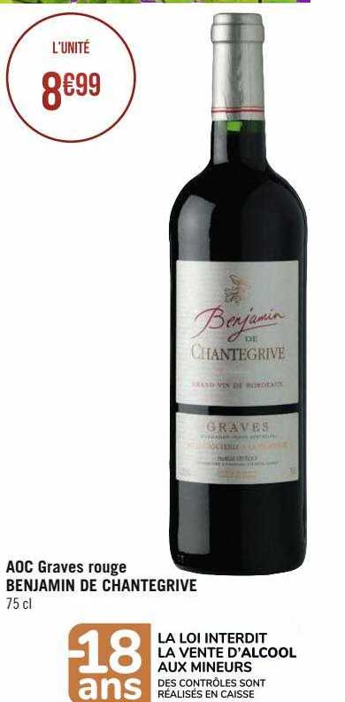 aoc graves rouge benjamin de chantegrive
