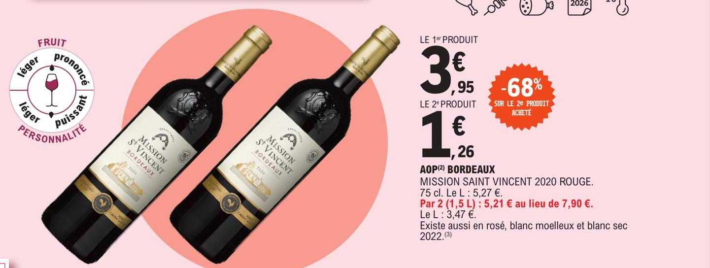 aop bordeaux mission saint vincent 2020 rouge