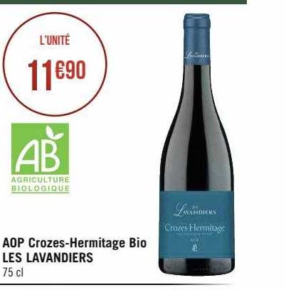 aop crozes-hermitage bio les lavandiers