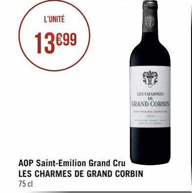 aop saint-émilion grand cru les charmes de grand corbin
