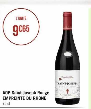 aop saint-joseph rouge empreinte du rhône