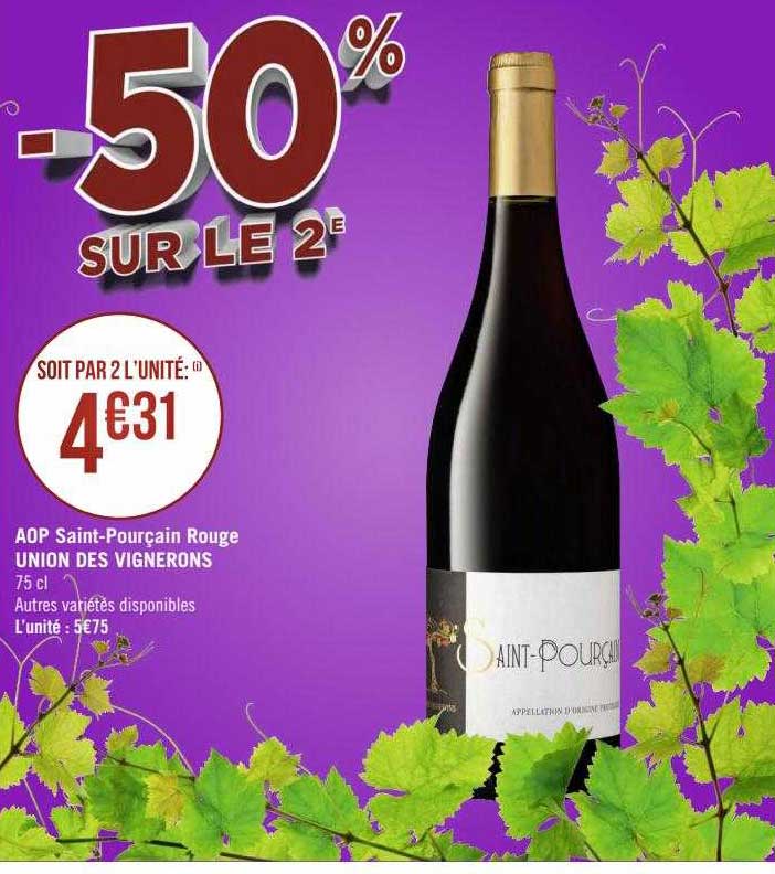 aop saint-pourçain rouge union des vignerons