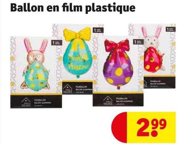 ballon en film plastique villa volance