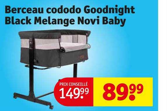 berceau cododo goodnight black mélange novi baby