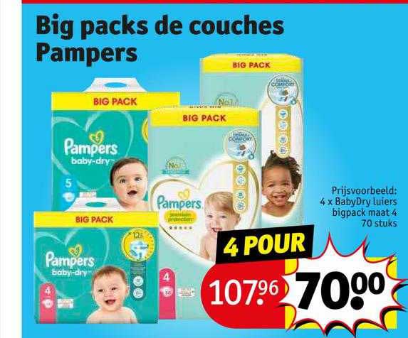 big packs de couches pampers