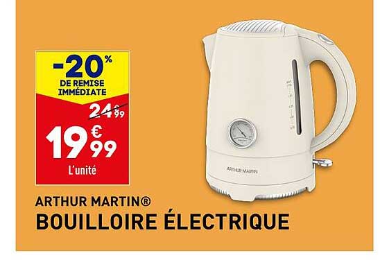 Bouilloire électrique Arthur Martin