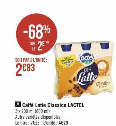 caffè latte classico lactel