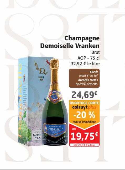 Champagne Demoiselle Vranken Brut Aop