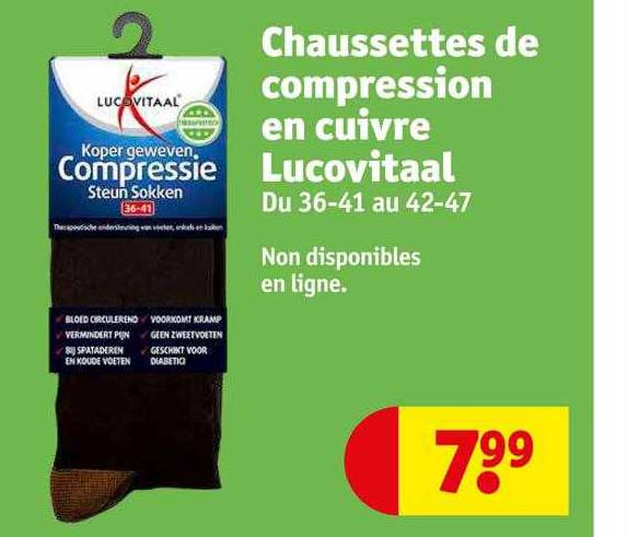 Chaussettes De Compression En Cuivre Lucovitaal