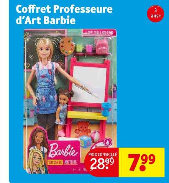 Coffret Professeure D'art Barbie