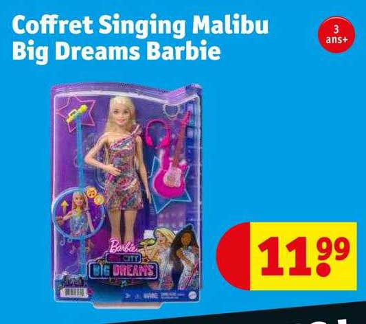 coffret singing malibu big dreams barbie